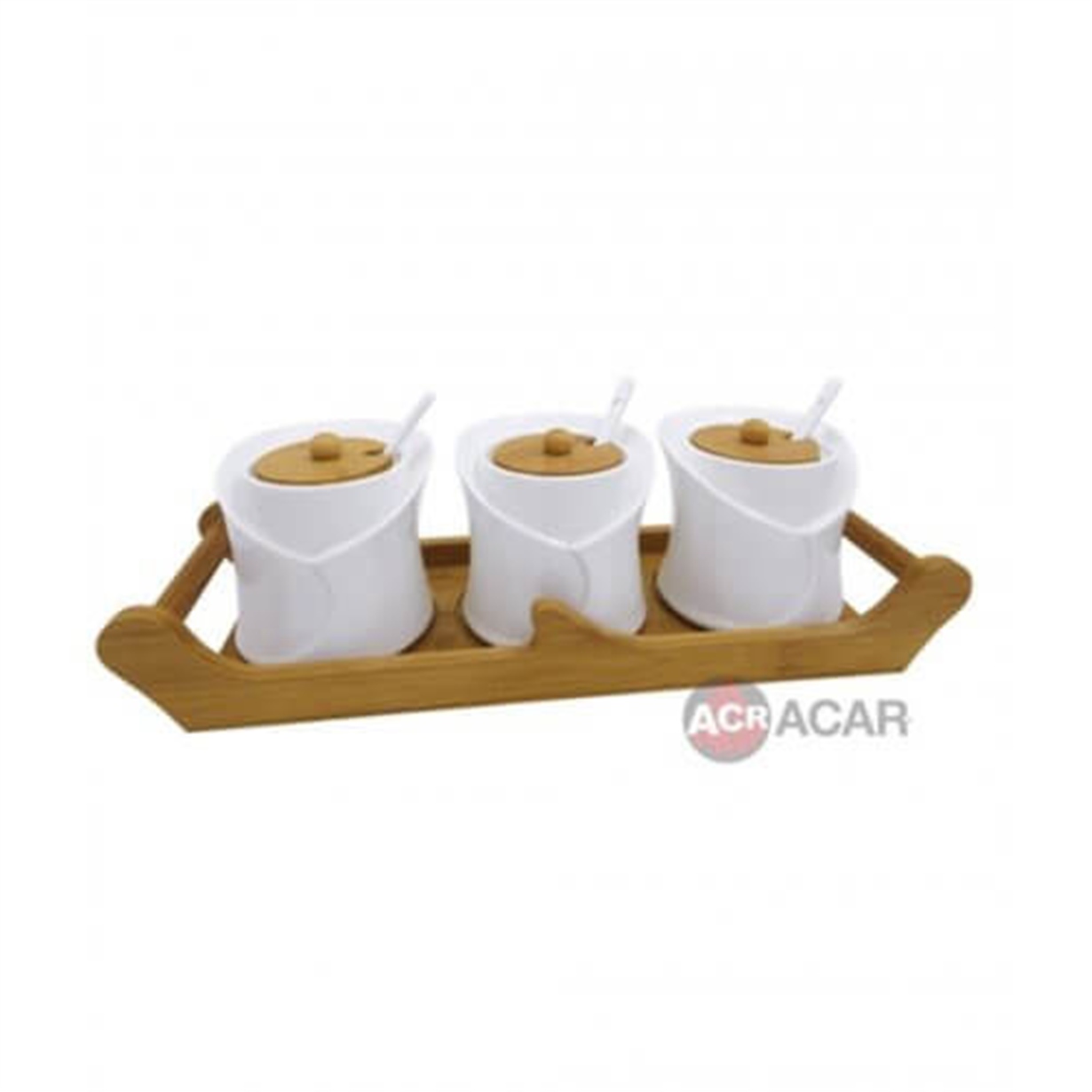 Acar Bambu Standlı 3 lü Baharat Takımı PORJ-008563