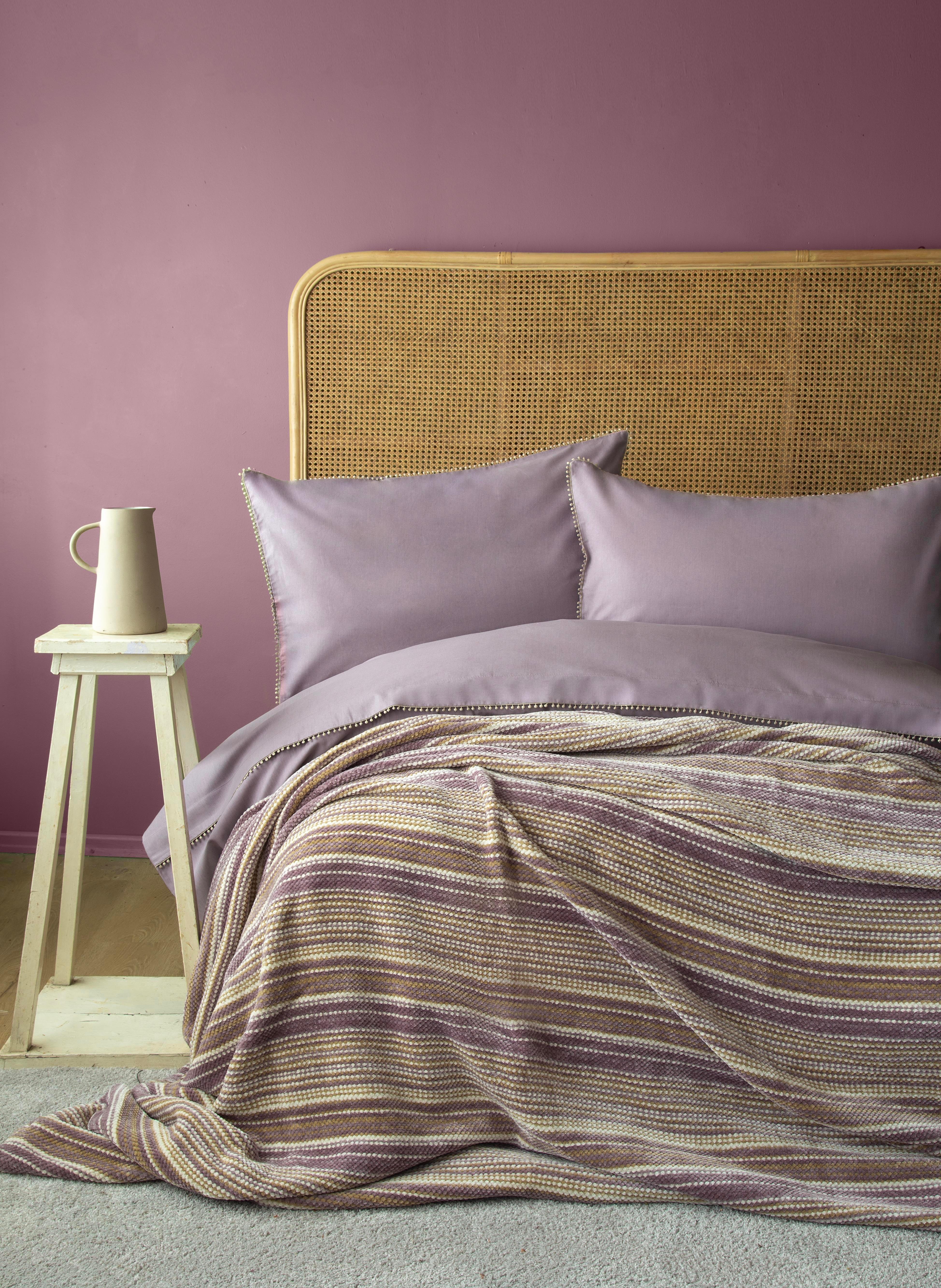 Apricitas Çift Kişilik Yatak Örtüsü Nevresim Set Lızbon Lıla