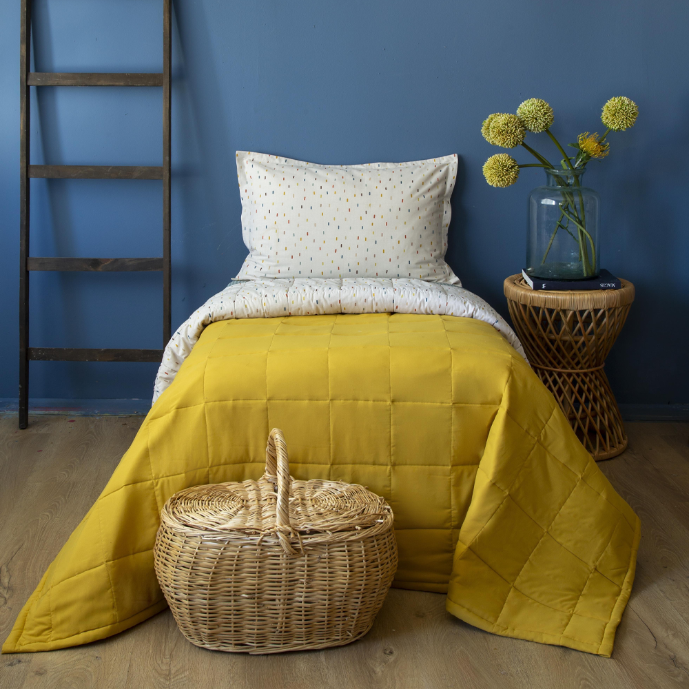 Apricitas Luvı Yatak Örtülü Çarşaf Set Tek Kişilik