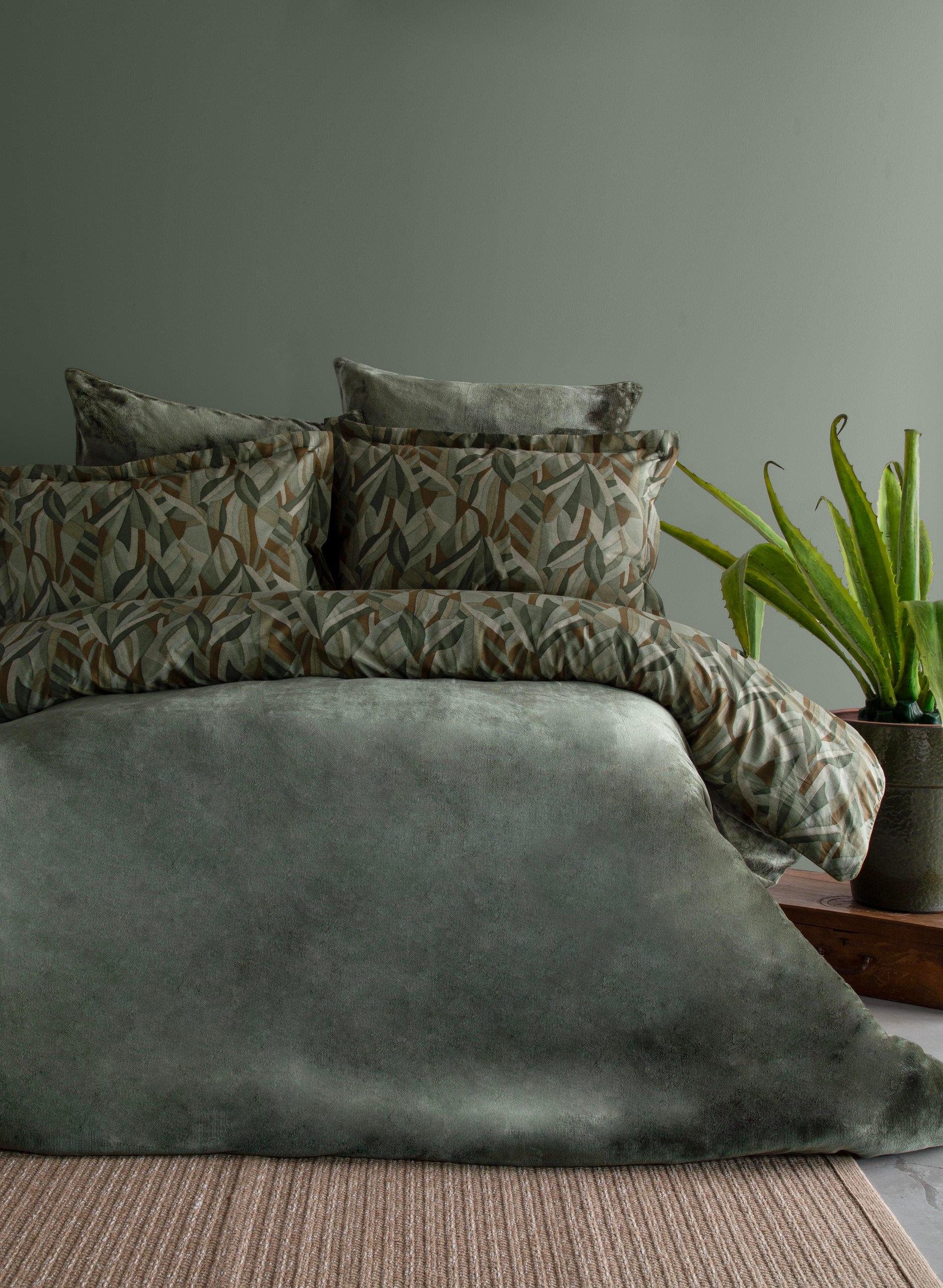 Apricitas My Touch Nevresim Takımı Kadife Darcy Olıve Çift Kişilikı