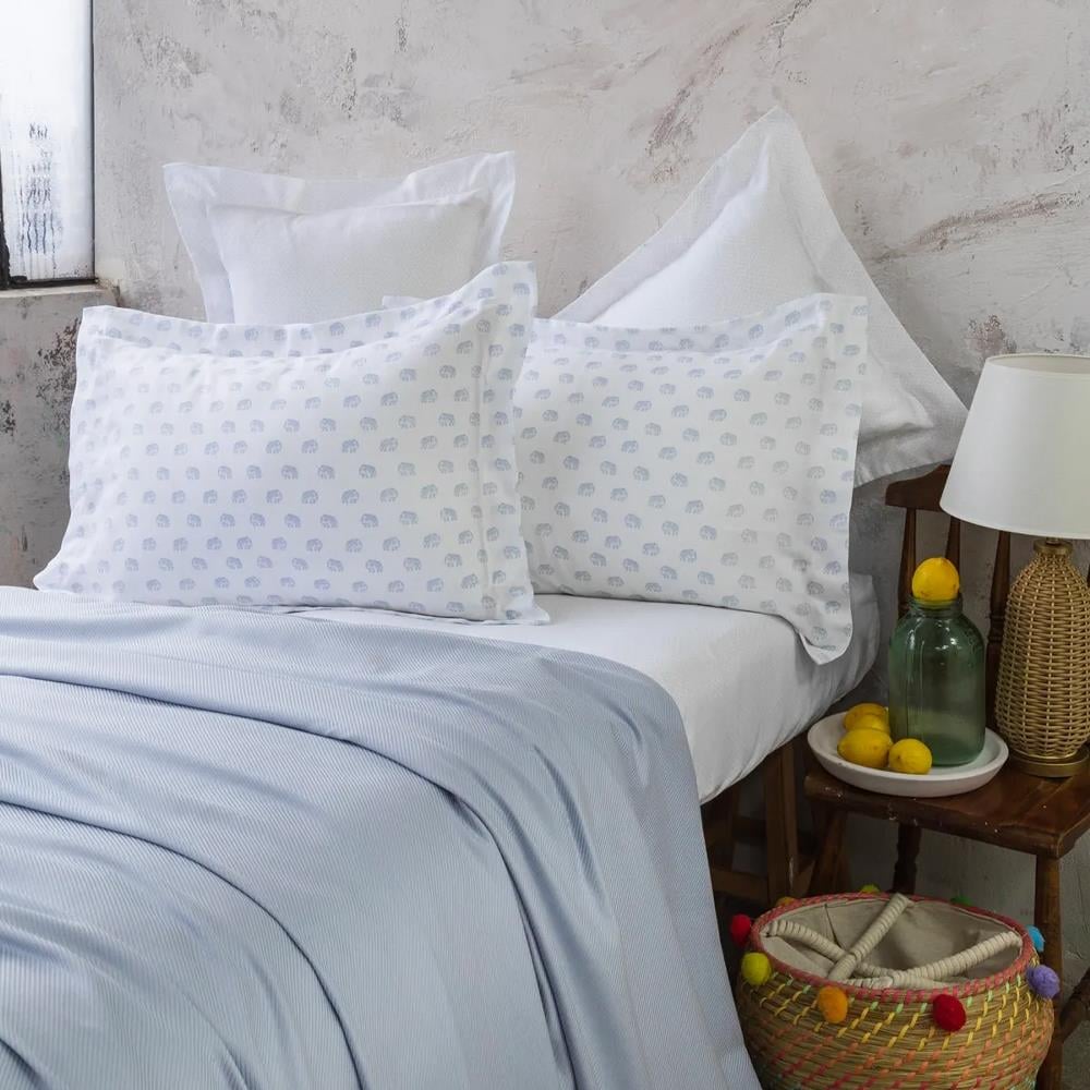 Apricitas  Oliver Blue Çift Kişilik %60 Bambu %40 Pamuk Pike Takımı