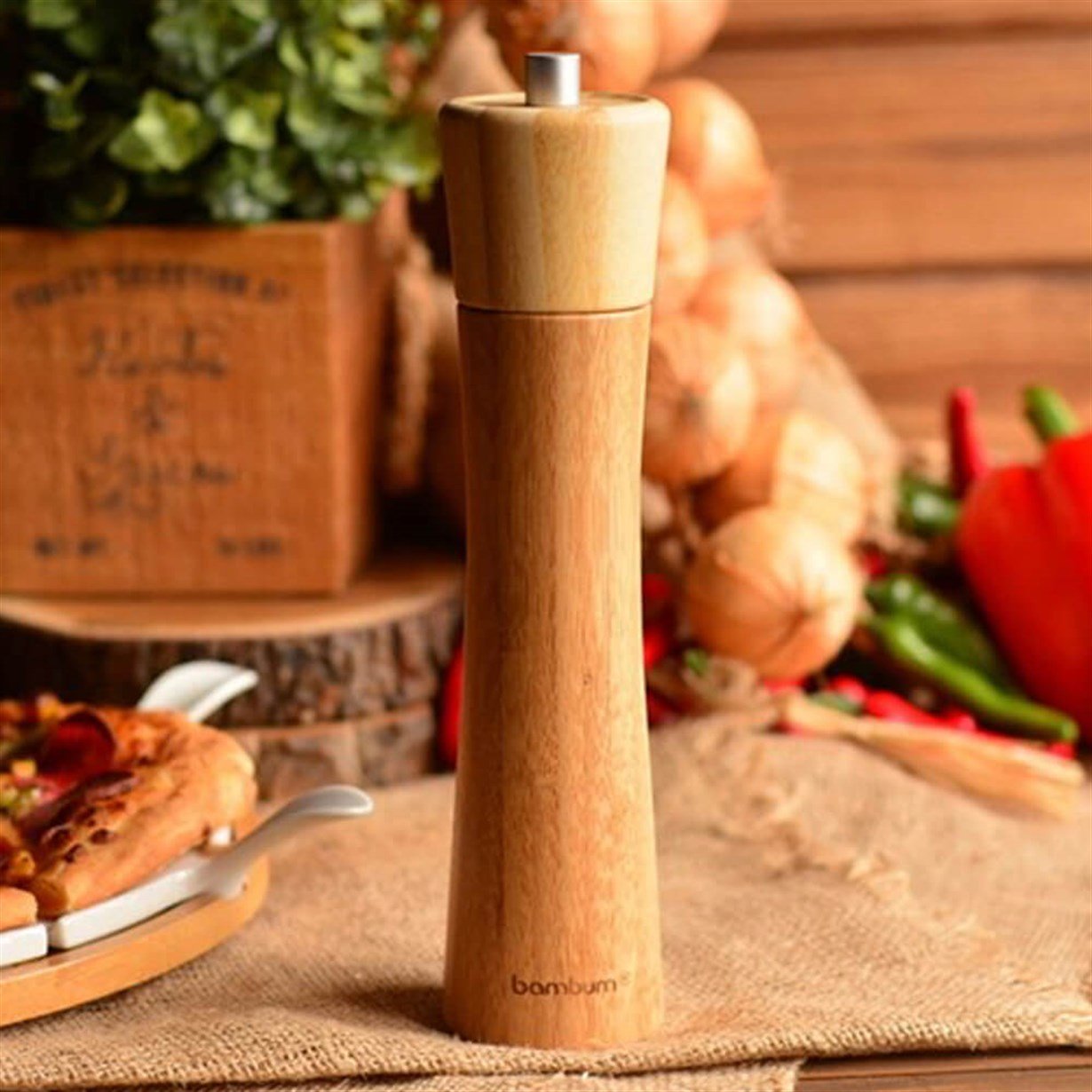 Bambum Tuz & Karabiber Öğütücü (Paprika, Orta)