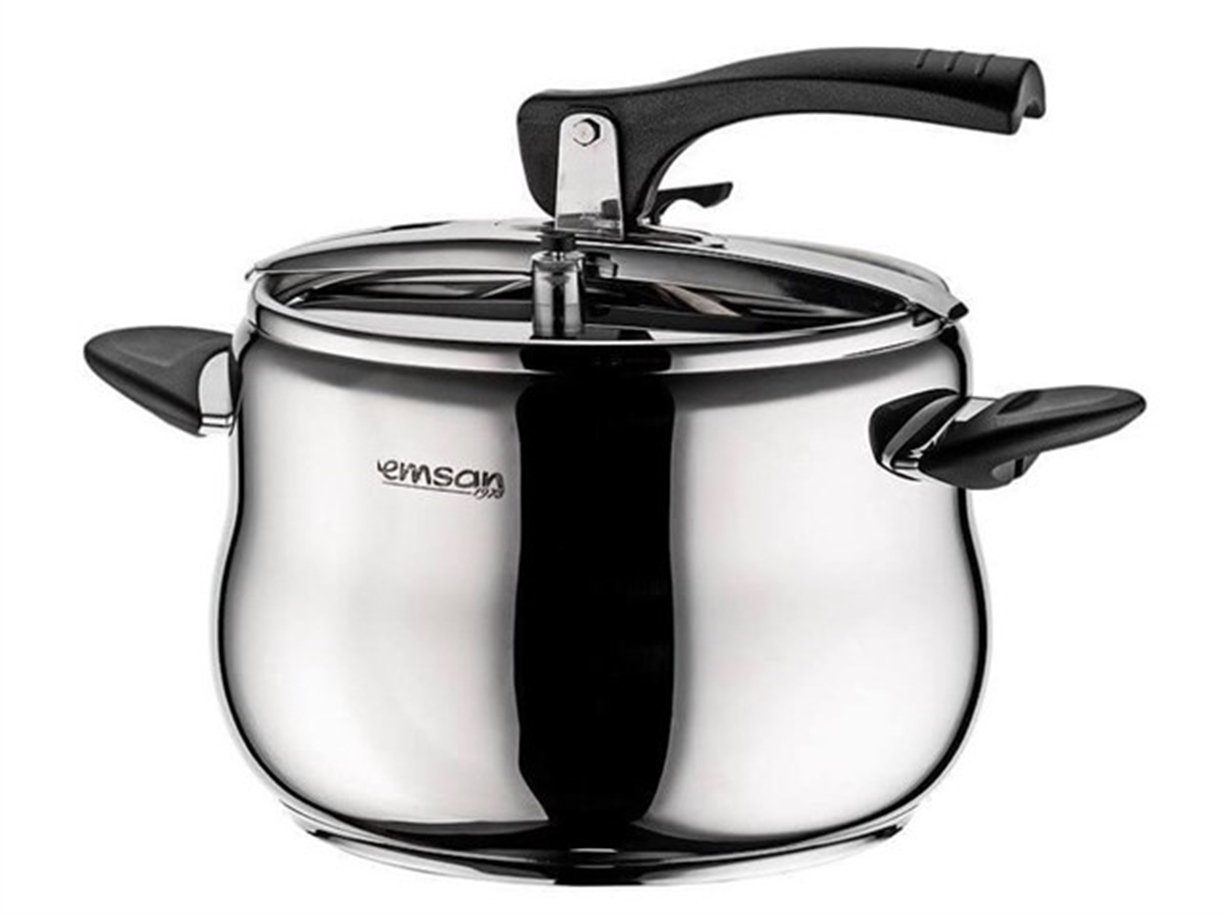 Emsan Burcu 10 Lt Paslanmaz Çelik Düdüklü Tencere