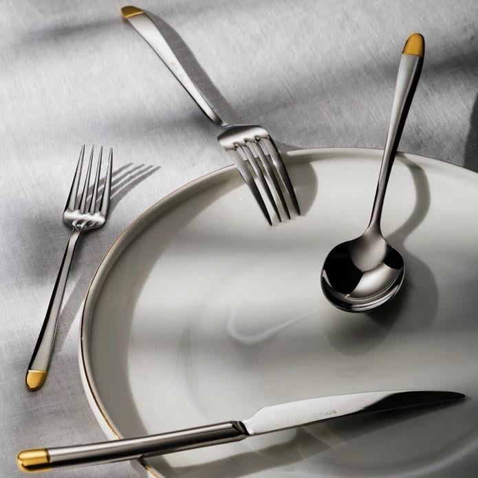 Emsan Ekvator 84 Parça 12 Kişilik Çatal Kaşık Bıçak Takımı Gold