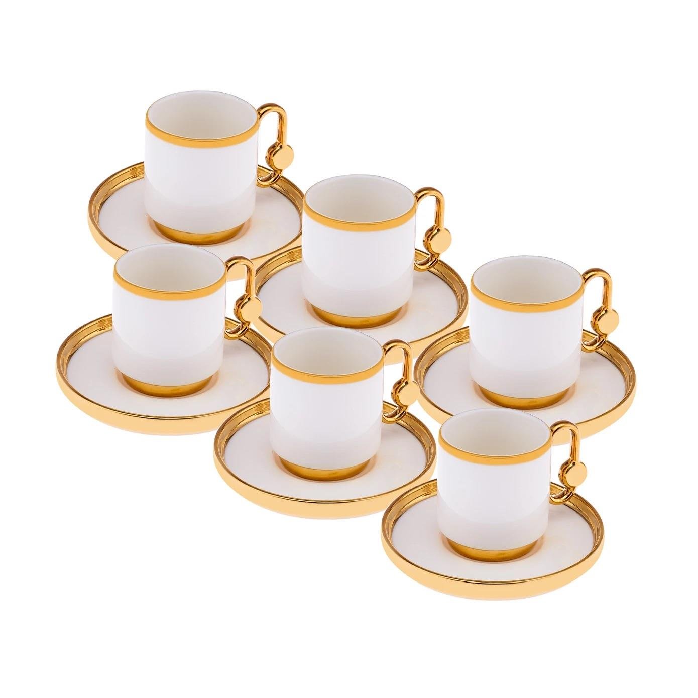 Emsan İstanbul Porselen Birce 6 Kişilik Kahve Fincan Takımı 90 ml