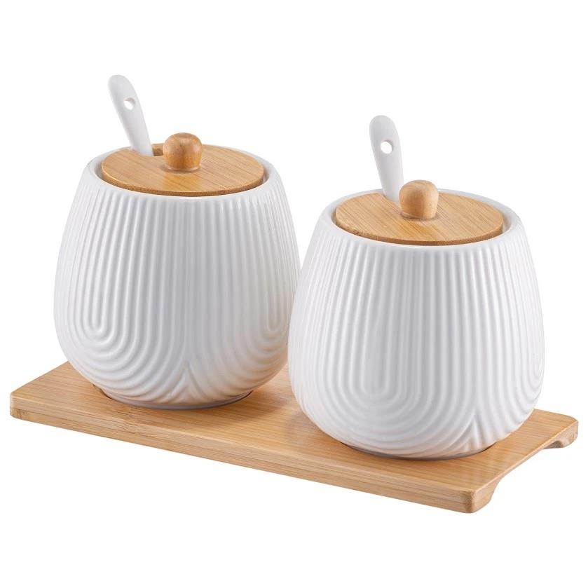 Emsan Line Beyaz 2li Baharat Takımı