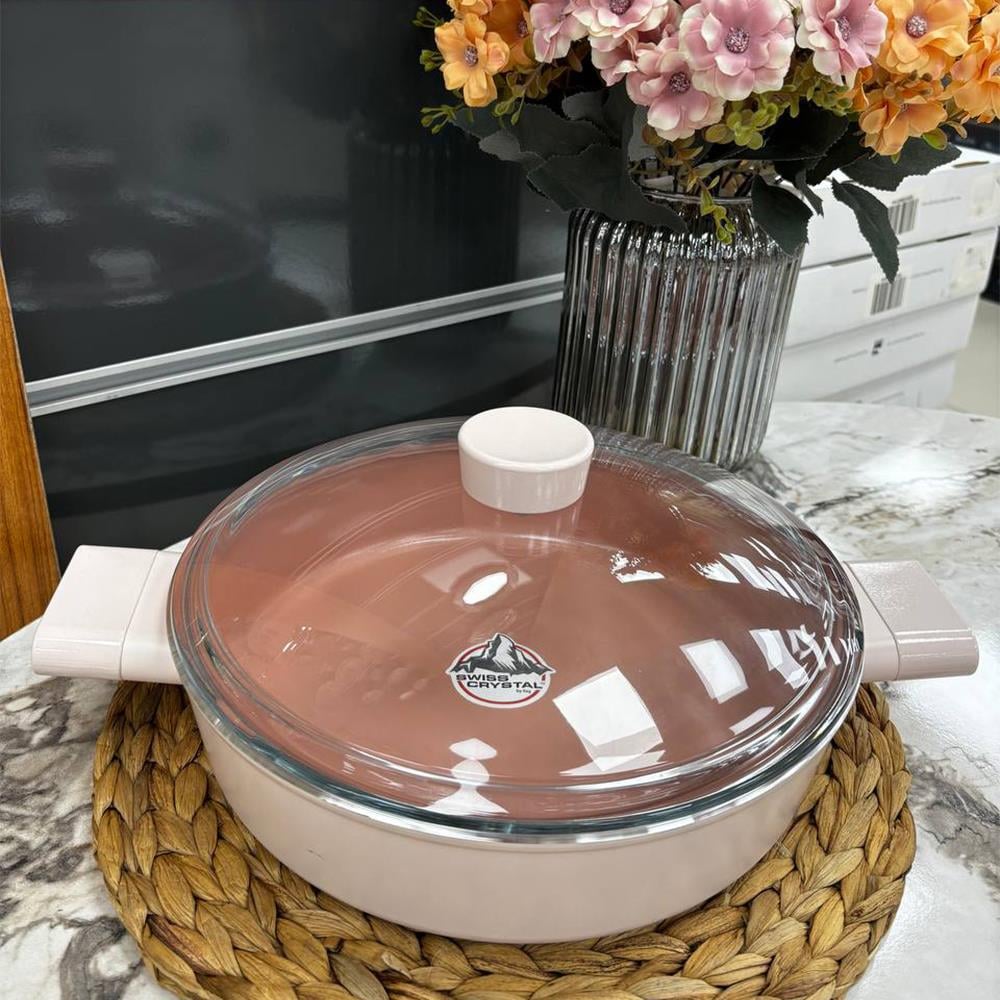 Emsan Swiss Crystal Karnıyarık Tencere 26 cm Pembe