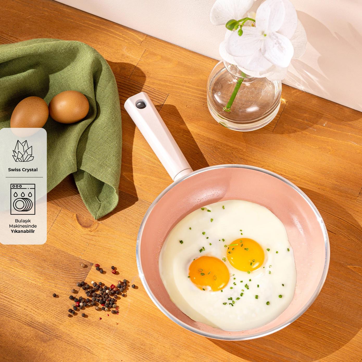 Emsan Swiss Crystal Tava Pembe 22 cm