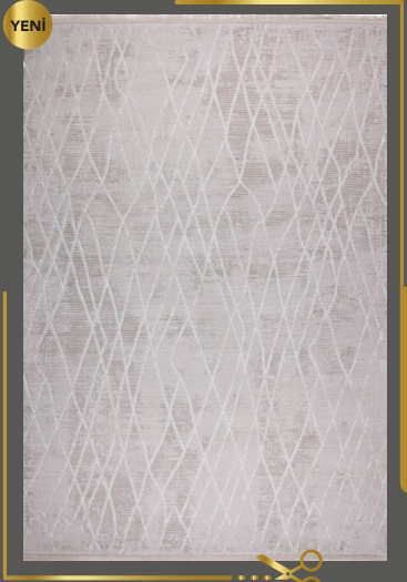Foneks Esil 160x230 Krem Krem Halı 27418A