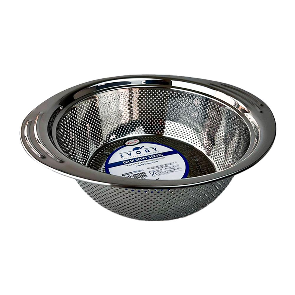 İvory Çelik Sepet Süzgeç 29 cm