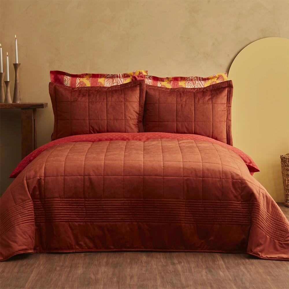 Karaca Home Odessa Çift Kişilik Kadife Yatak Örtüsü