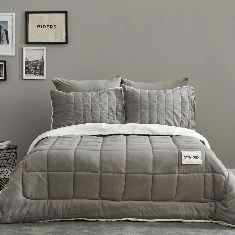 Karaca Home Stay Cozy Çift Kişilik Cozyland Set Gri