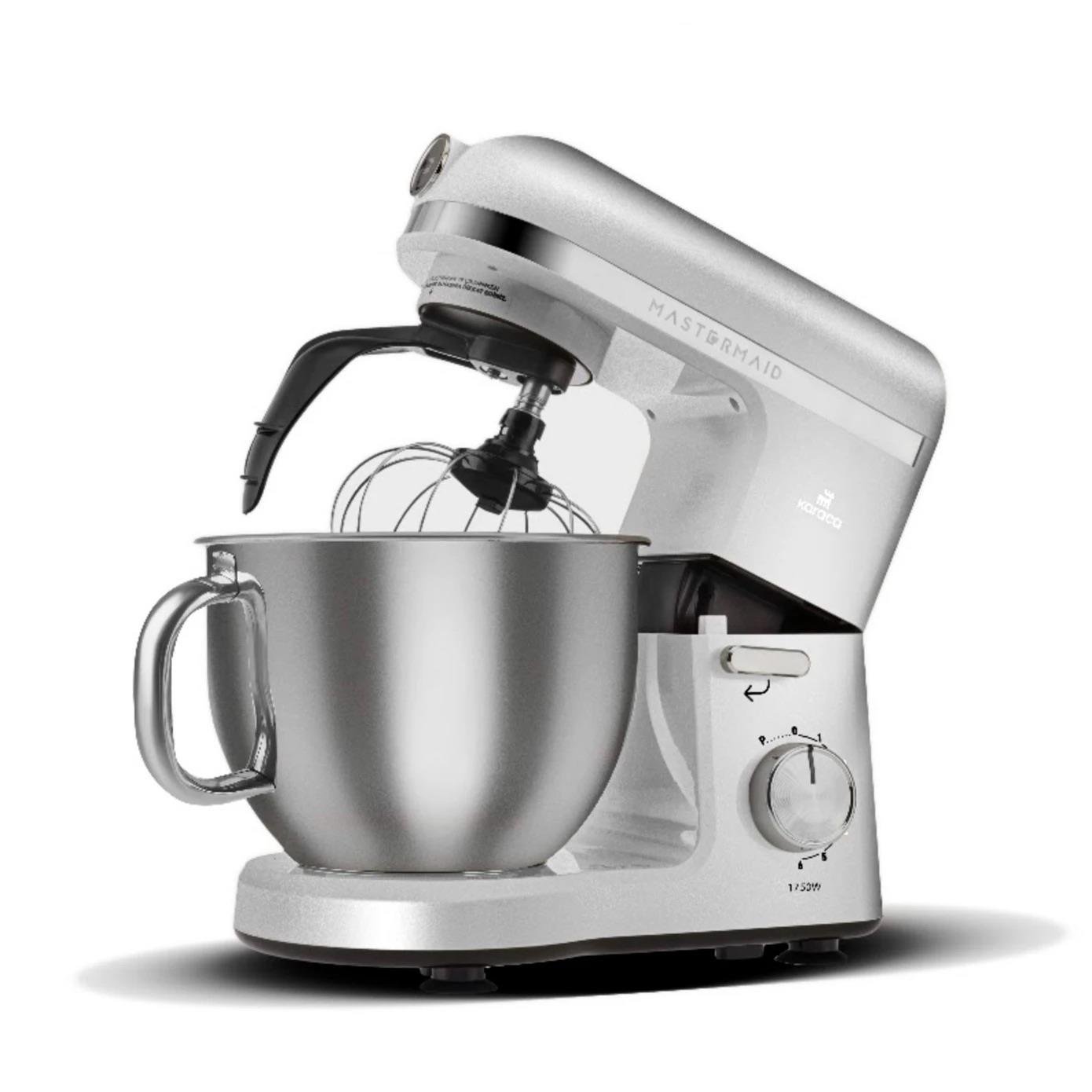 Karaca Mastermaid Chef Pro Çift Kollu Stand Mikser Pearl White 1750 W