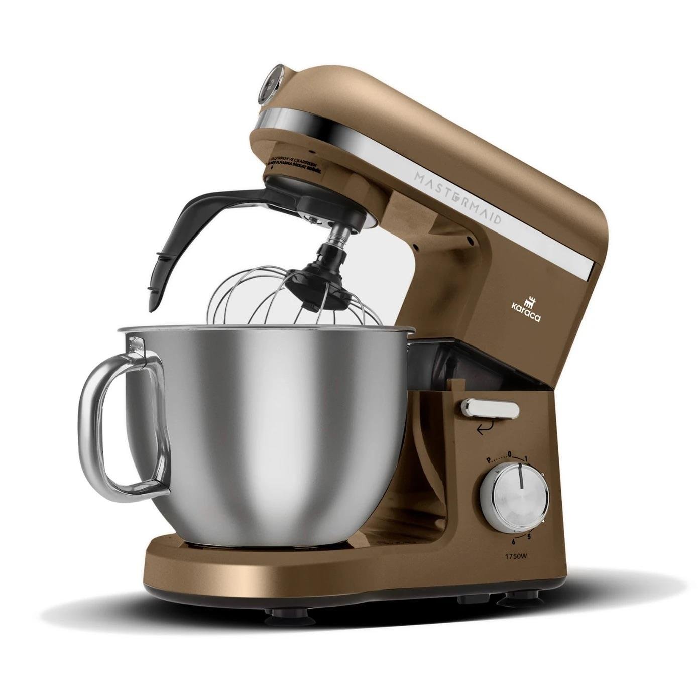 Karaca Mastermaid Chef Pro Çift Kollu Hamur Yoğurma Makinesi Walnut Brown 1750W 5L