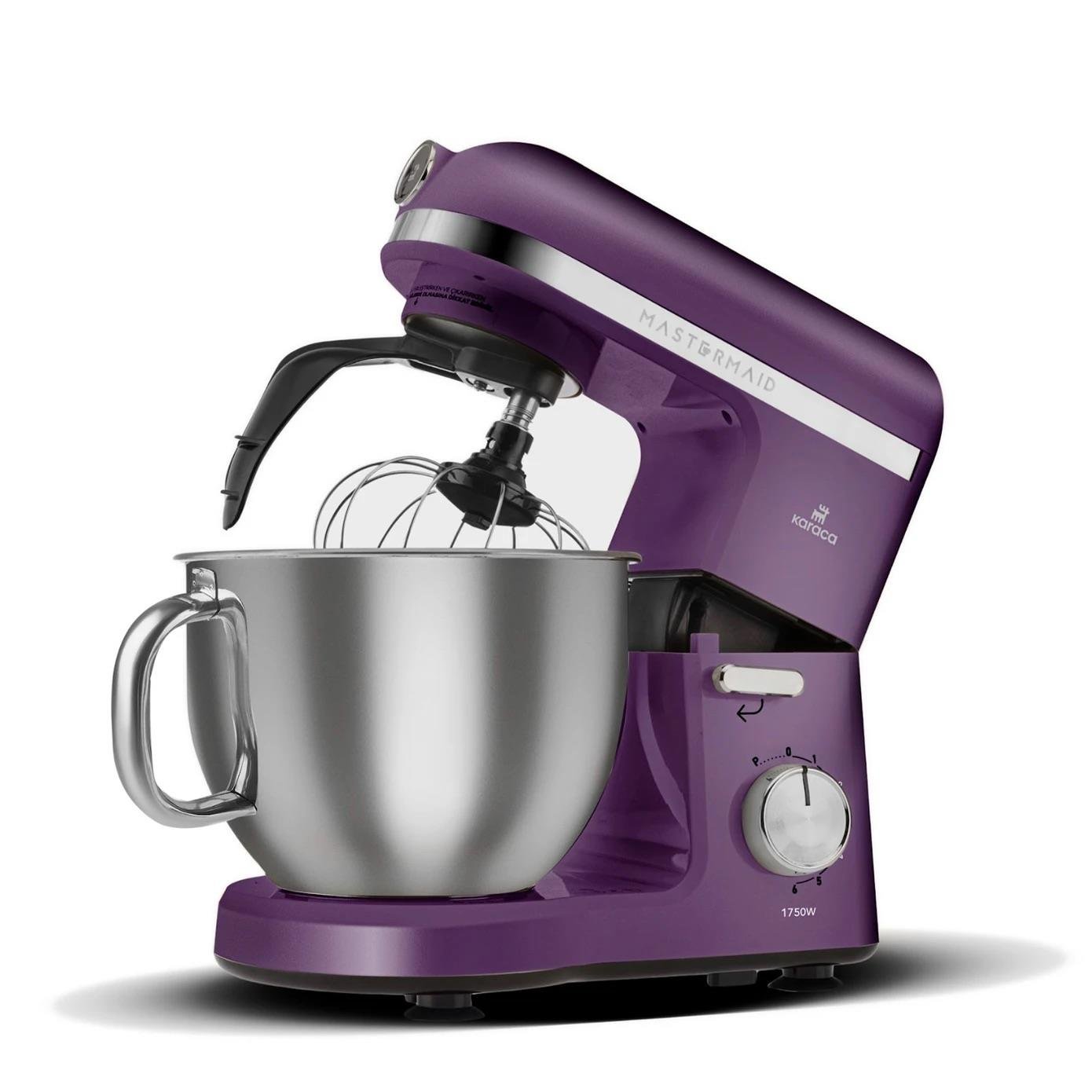Karaca Mastermaid Chef Pro Çift Kollu Hamur Yoğurma Makinesi Grape Purple 1750W 5L