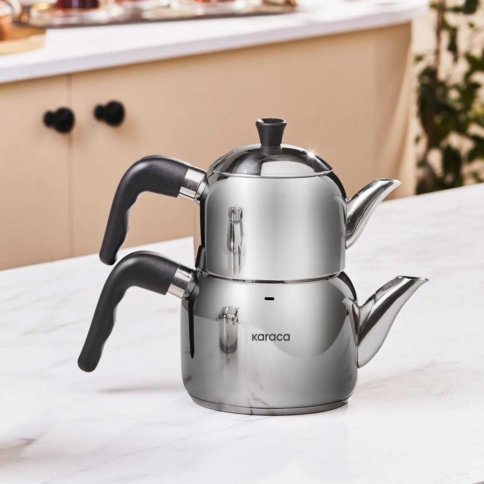 Karaca Nero Maxi Çaydanlık Takımı Siyah