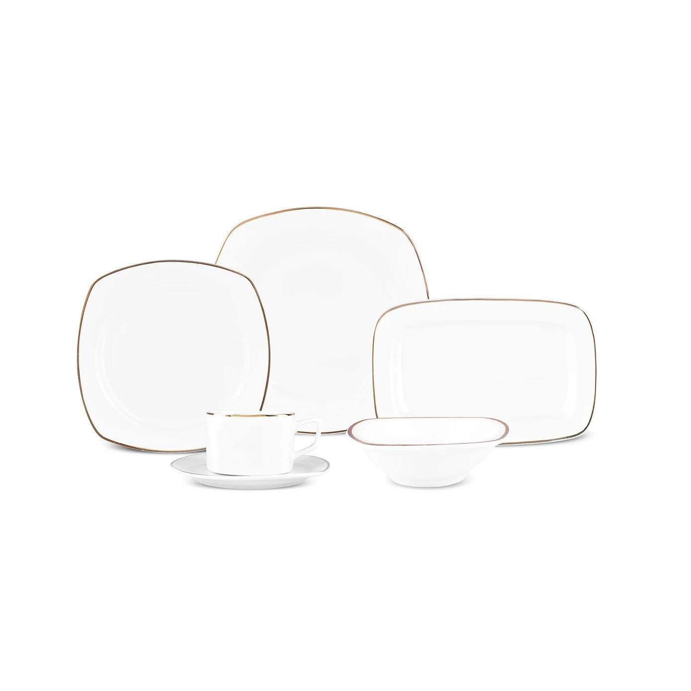 Karaca Padoca 26 Parça 6 Kişilik Kahvaltı Seti Yarım Kare Gold