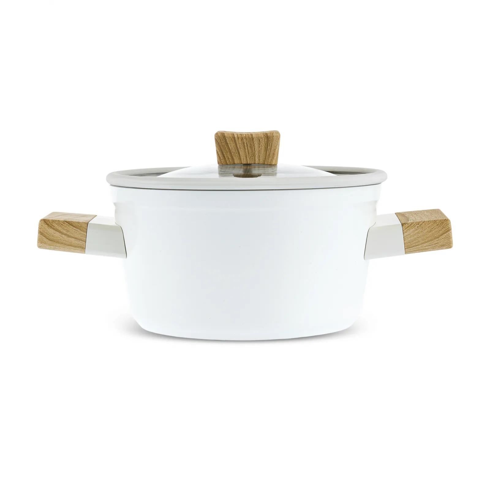 Karaca Swiss Crystal Creamy Wood Tencere 20 Cm