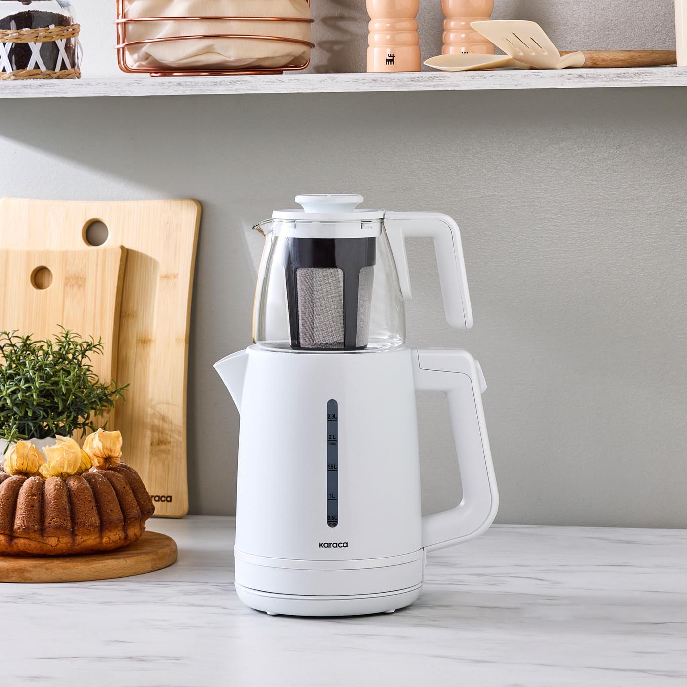 Karaca Tea Grande XL Çay Makinesi Pearl Whıte