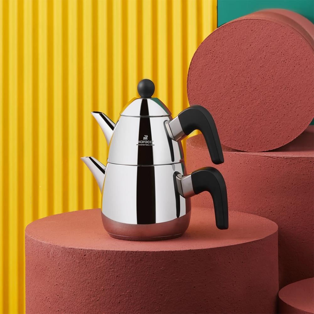 Karaca Tokyo PowerSteel Pro 316 Çelik Çaydanlık Takımı Orta