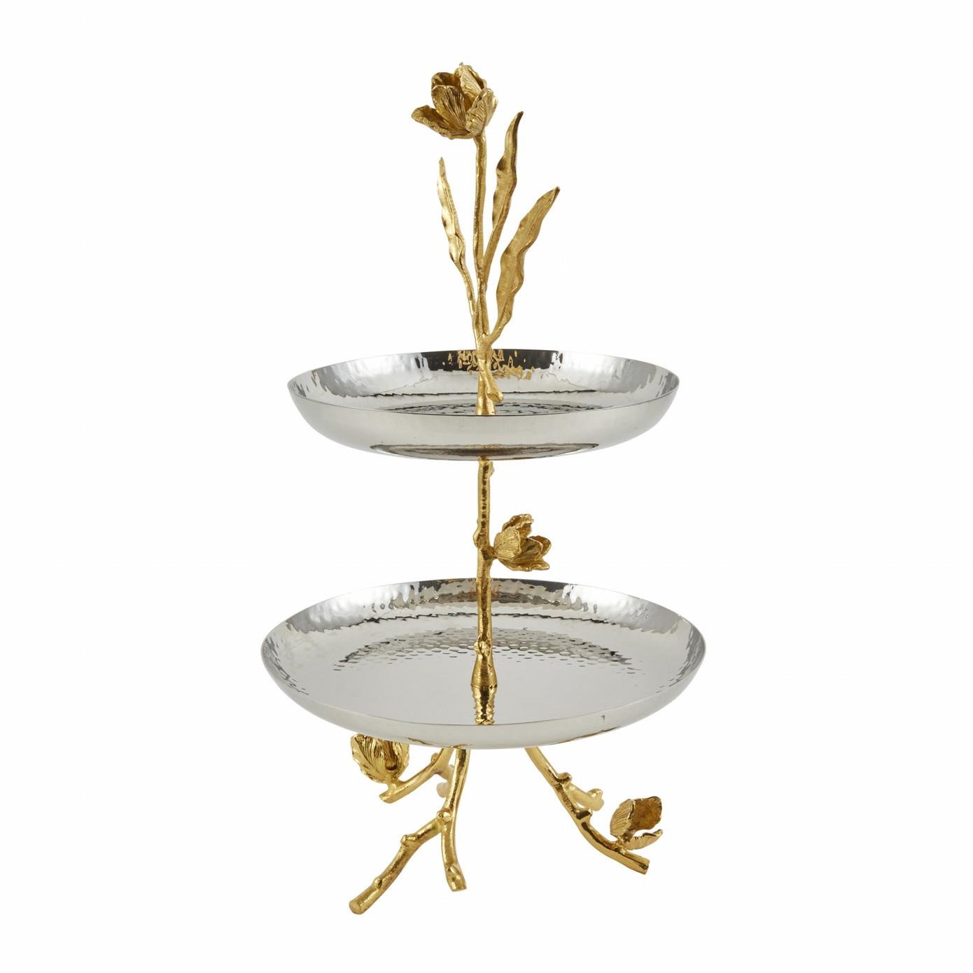 Karaca Tulip 2 Katlı Dekoratif Servislik