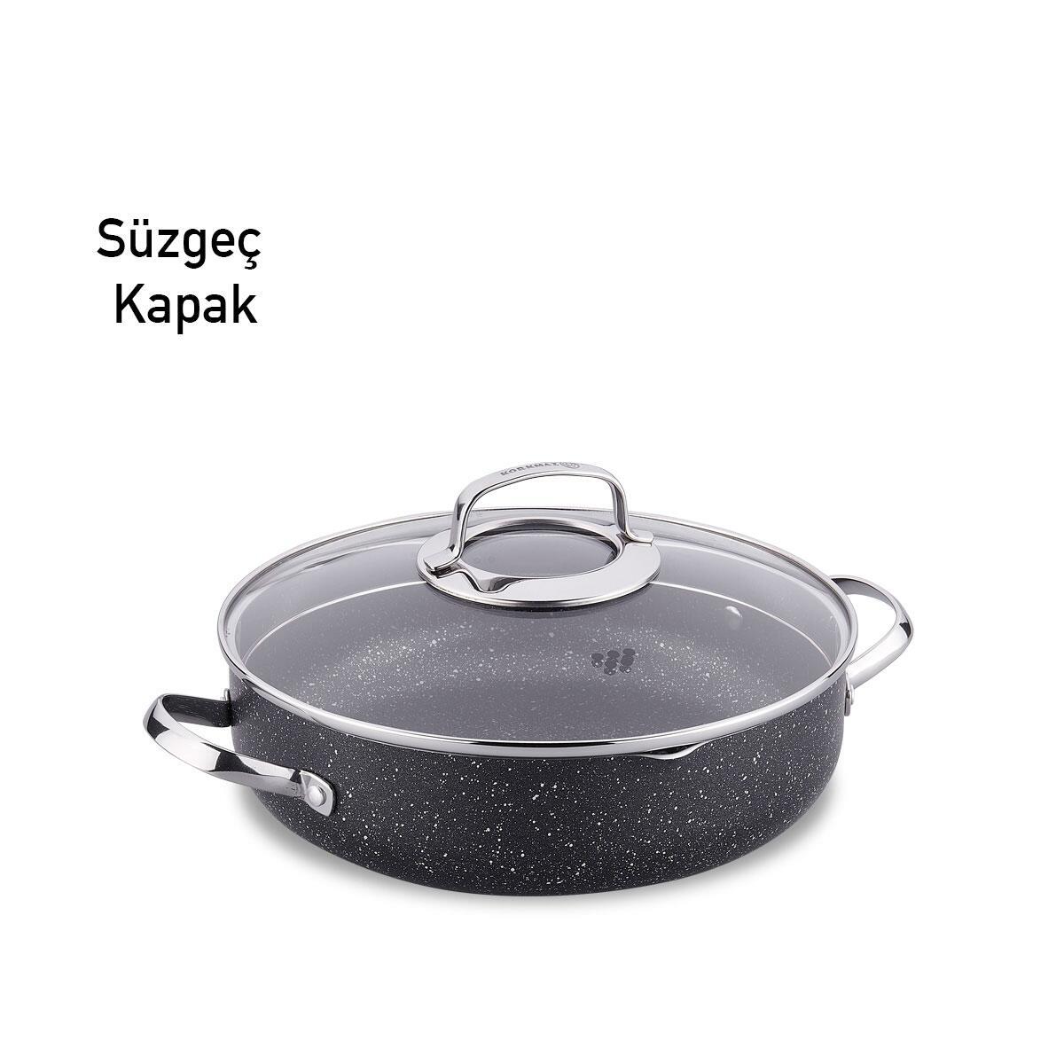 Korkmaz Galaksi 28 cm Kısa Tencere A2958