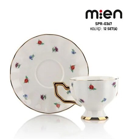 Mien Porselen Fincan Takımı 6lı