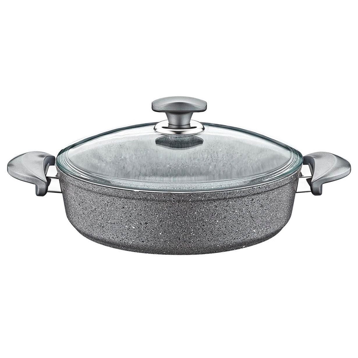Oms Karnıyarık Tenceresi Cam Kapak 26 cm