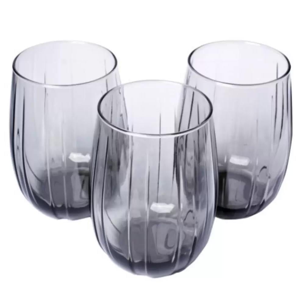Paşabahçe Linka Gri 3lü Su Bardağı 420405