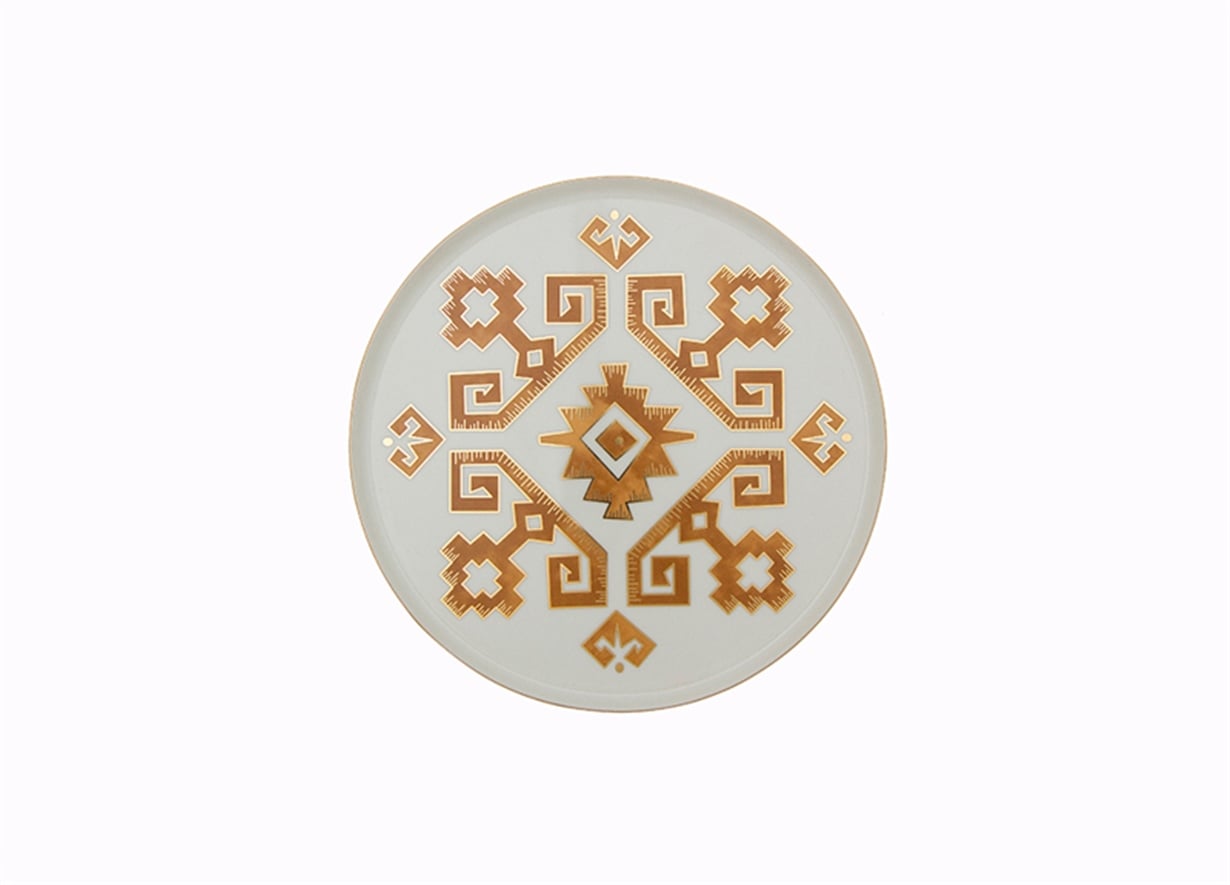 Porland Arabesque Desen1 Düz Tabak 18cm