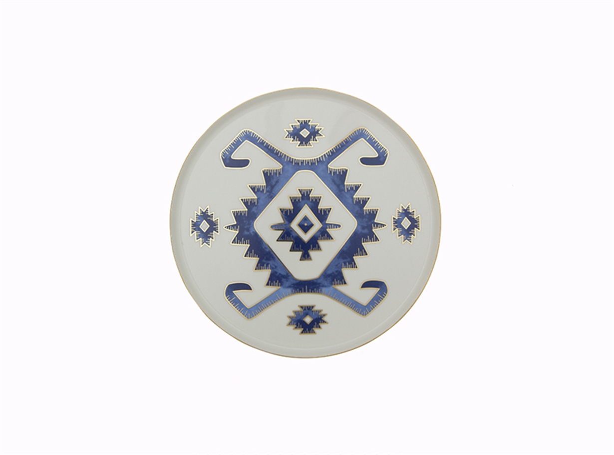 Porland Arabesque Desen5 Düz Tabak 18cm