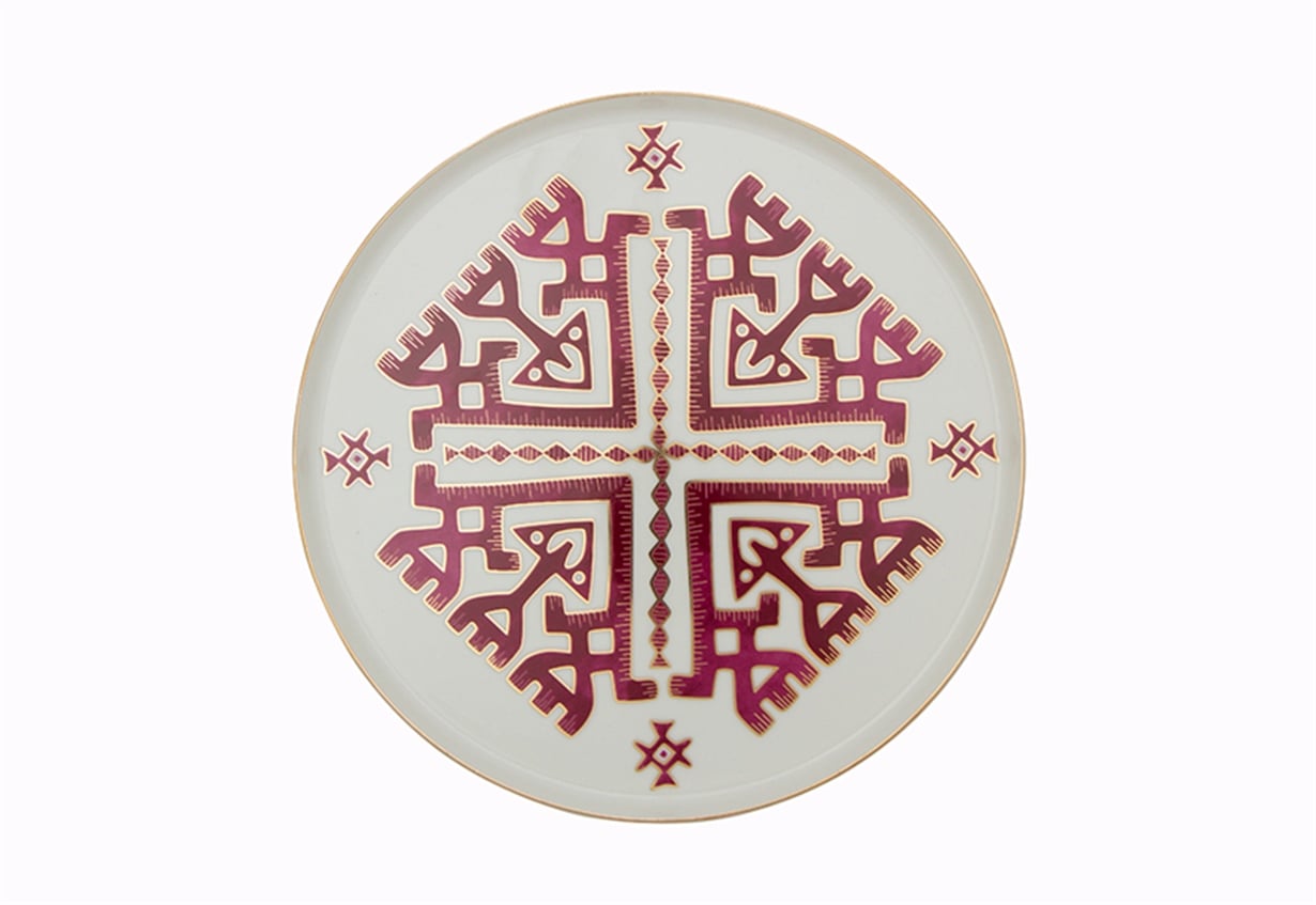 Porland Arabesque Desen6 Düz Tabak 27cm