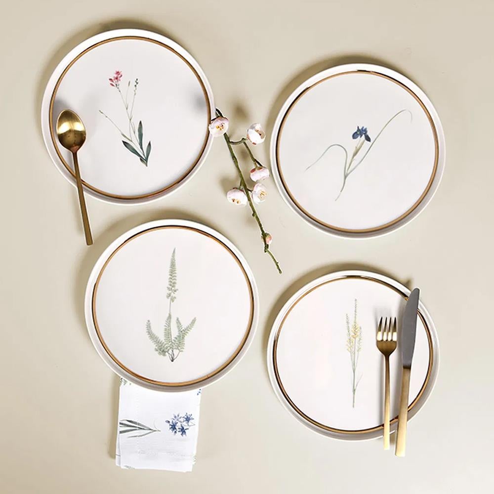 Porland Botanical 4 Kişilik Pasta Takımı 21cm