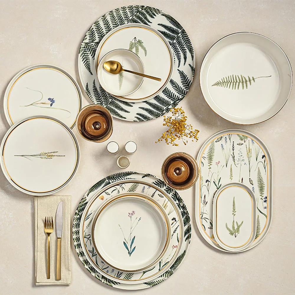 Porland Botanical 60 Parça 12 Kişilik Yemek Takımı