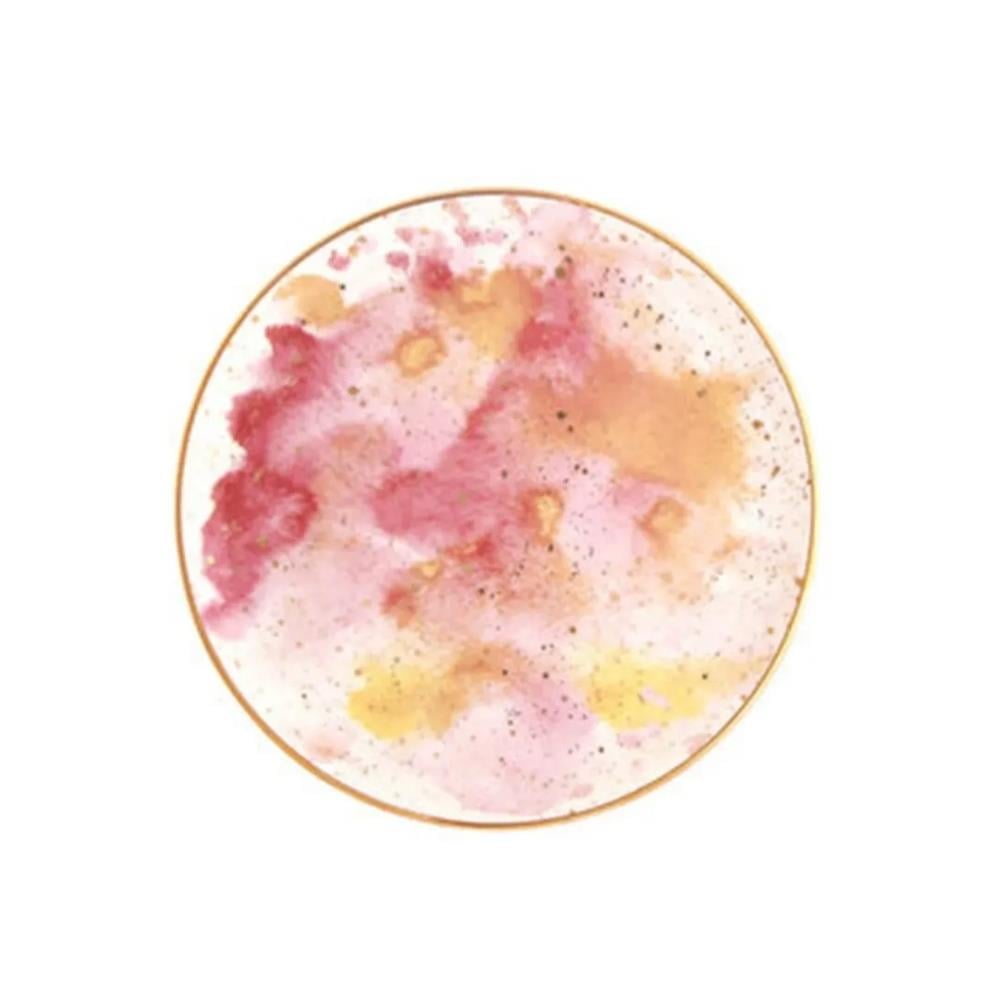 Porland Düz Tabak 24 cm Cosmos Desen 1