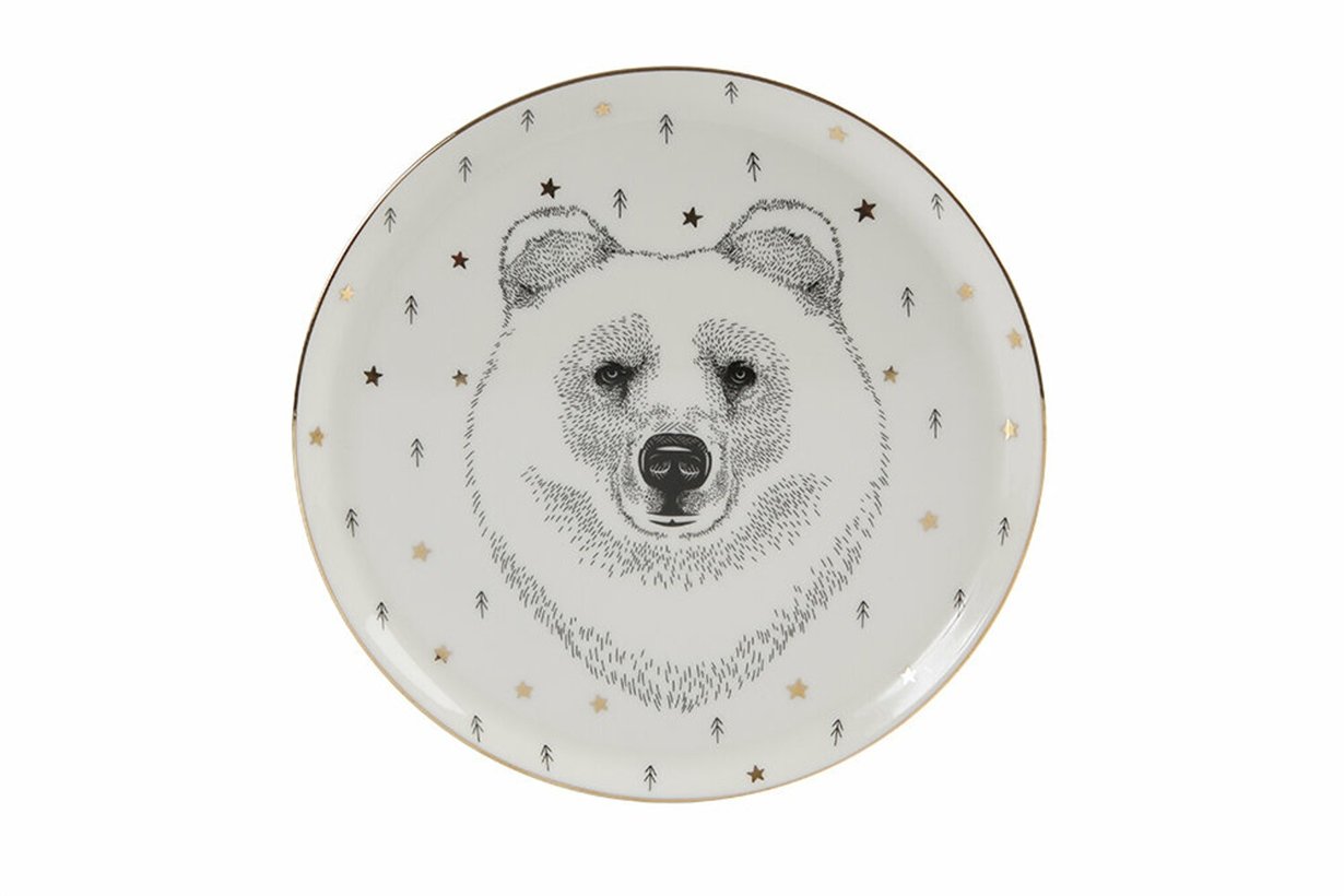 Porland Forest Bear Düz Tabak 20cm