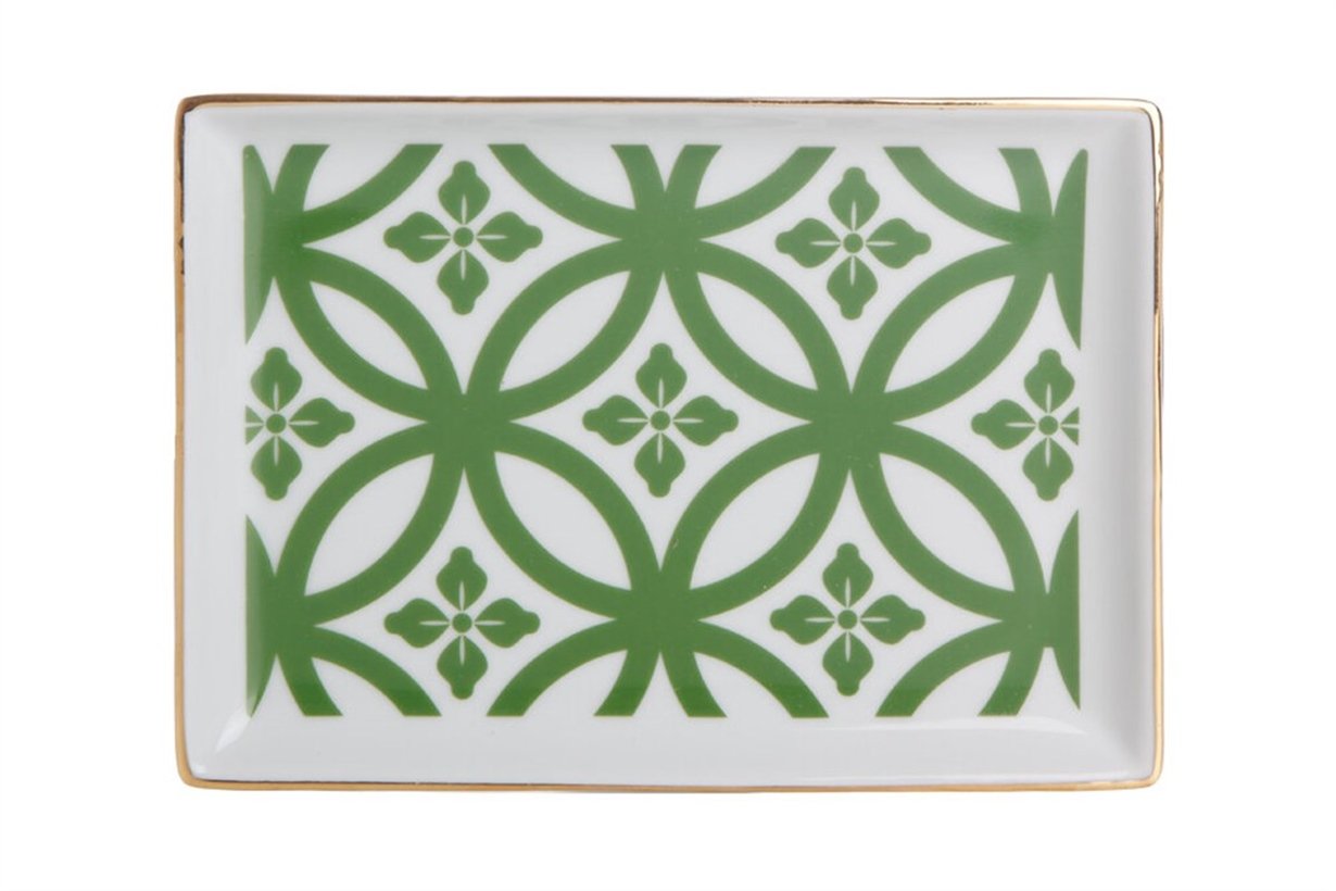 Porland Morocco Desen1 Yeşil Kahvaltı Tabağı 18cm