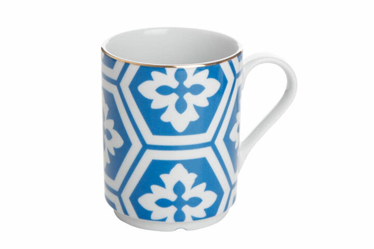 Porland Morocco Desen2 Mavi Kupa 345cc