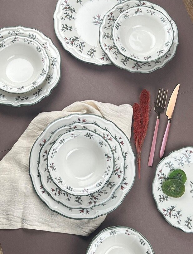 Porser Terra Fulya 24 Parça 6 Kişilik Yemek Takımı