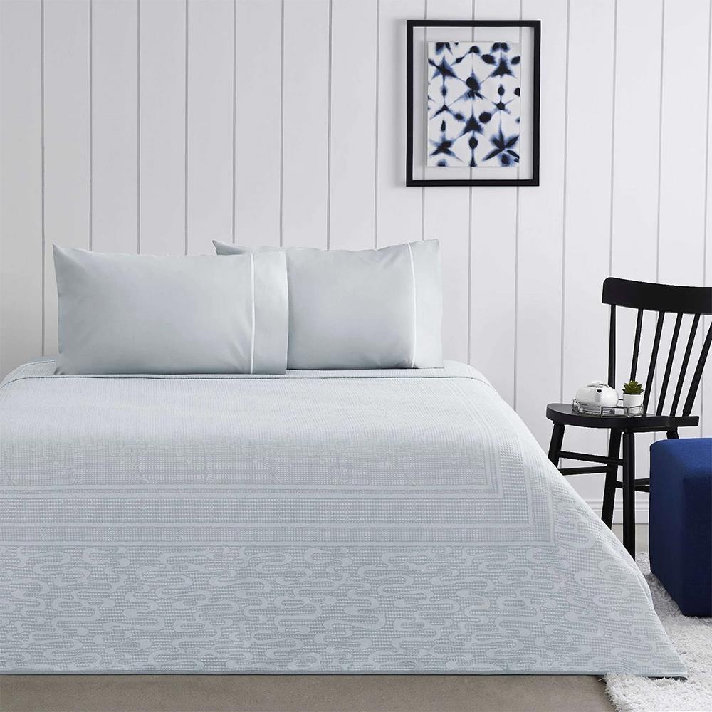 Taç Jakar Marlena Çift Kişilik Pike Takımı Mavi