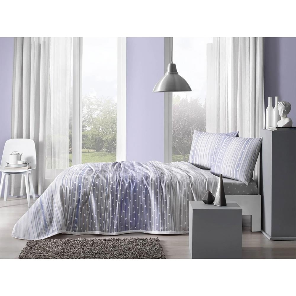 Taç Valko Çift  Kişilik Pike Takımı Lila