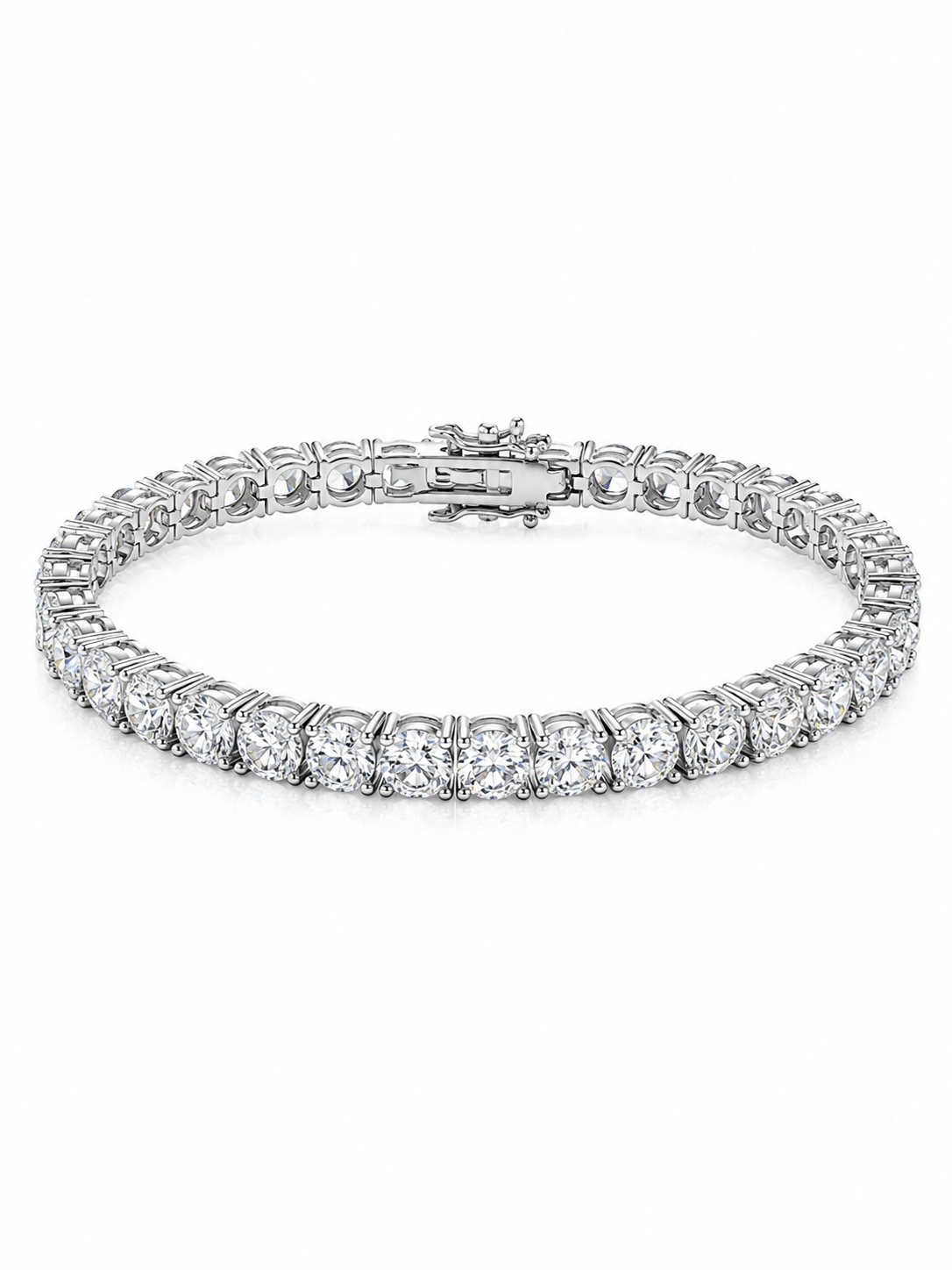 12 CT 4 mm Mazonit Pırlanta Suyolu Bileklik 17 cm
