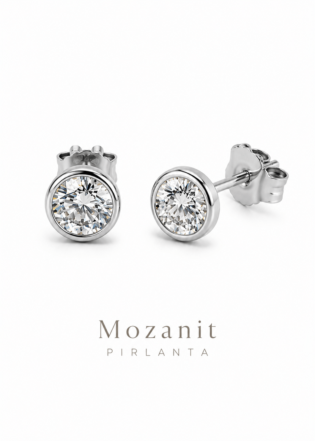 2 CT Mozanit Tektaş Küpe