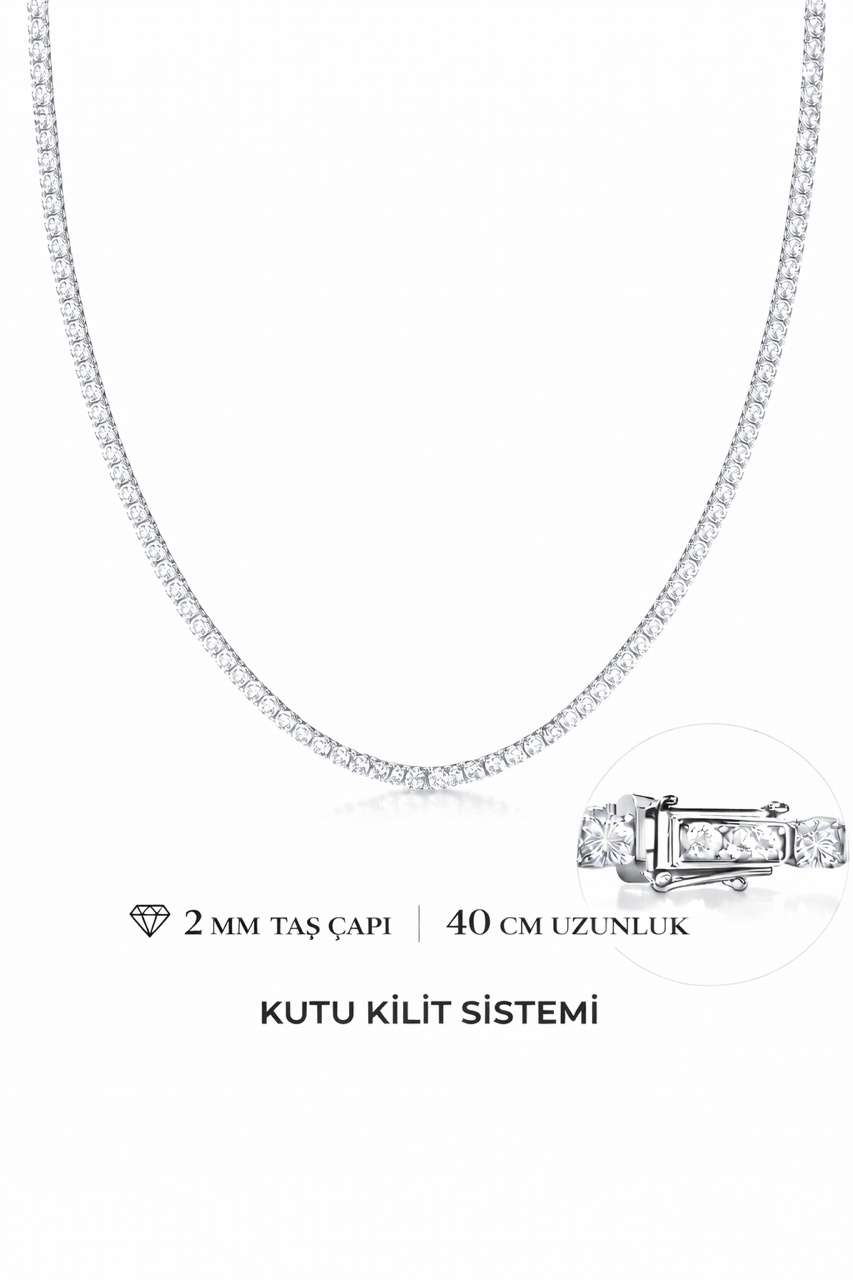2 mm 40 cm Suyolu Kolye