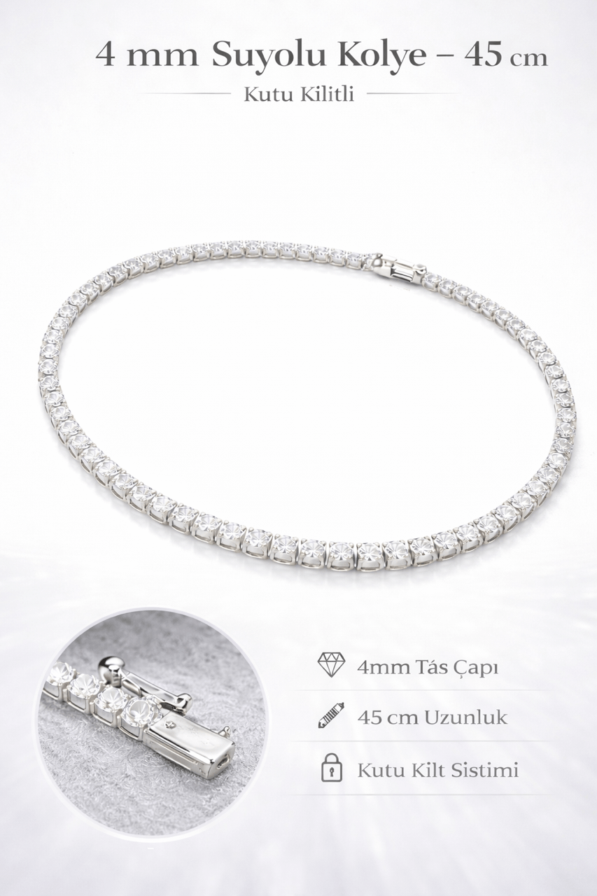 4 mm 45 cm Suyolu Kolye