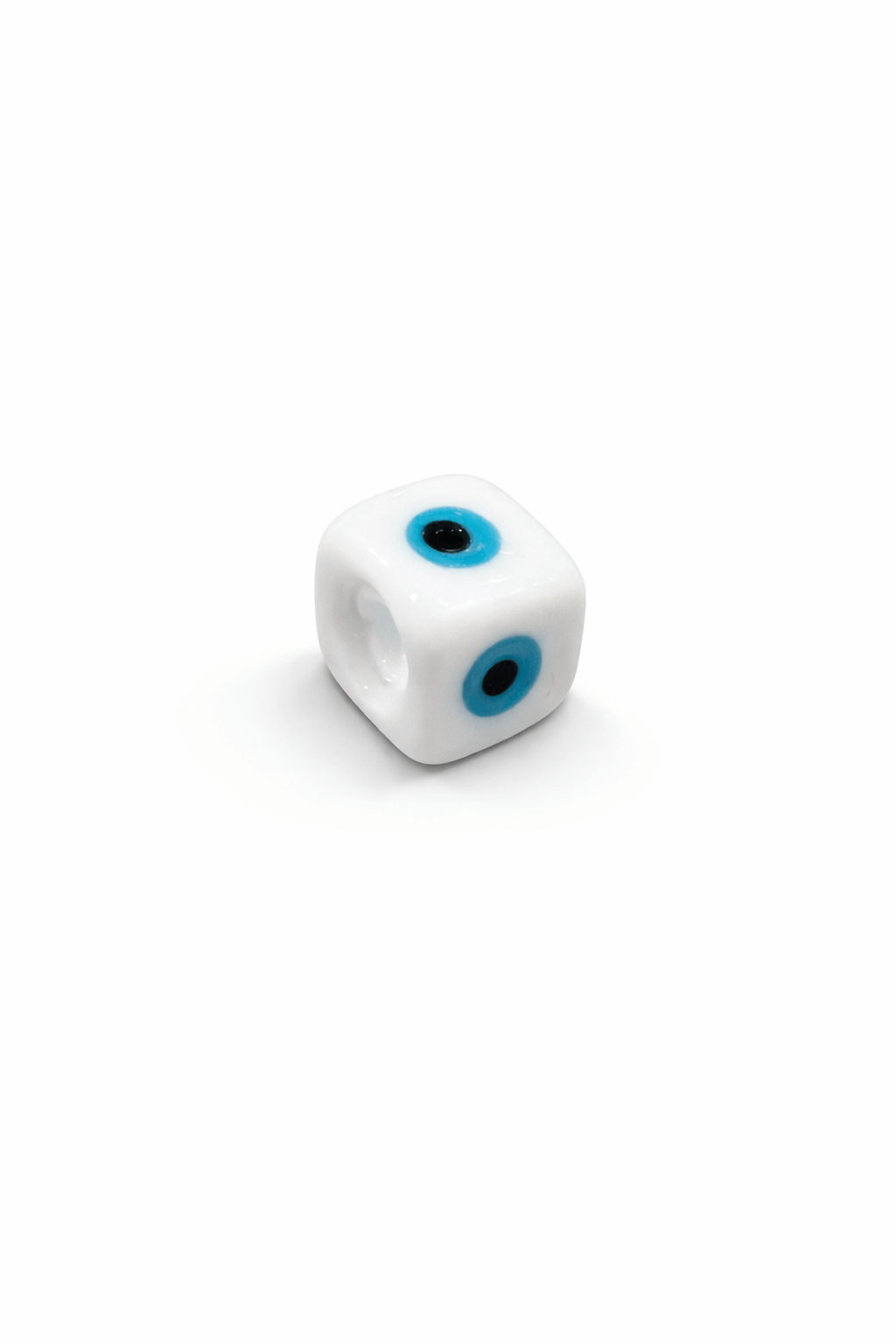 Beyaz Gözlü Murano Cam Charm