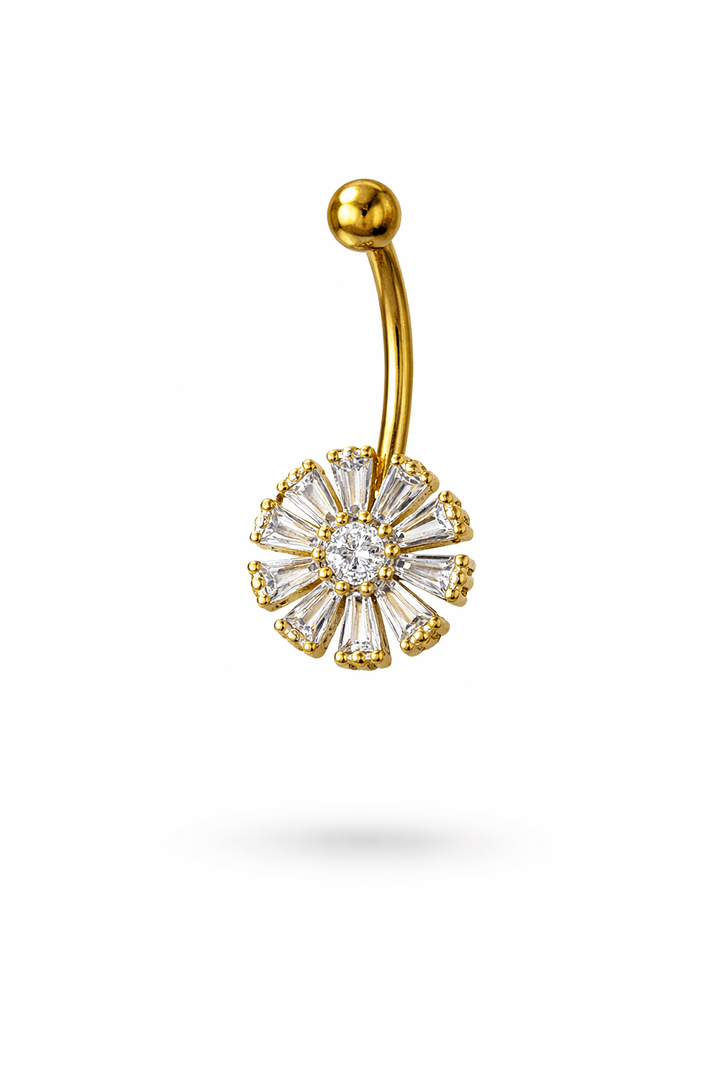 Cerrahi Çelik Çiçek Göbek Piercing