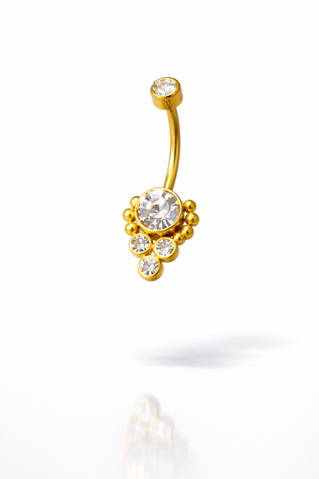 Cerrahi Çelik Çiçek Göbek Piercing