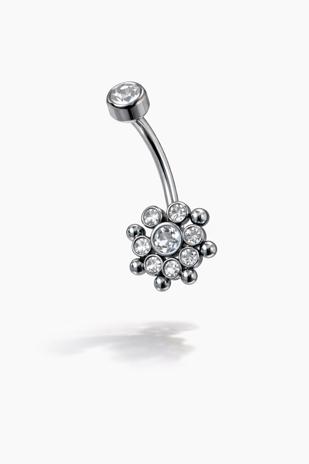 Cerrahi Çelik Çiçek Göbek Piercing