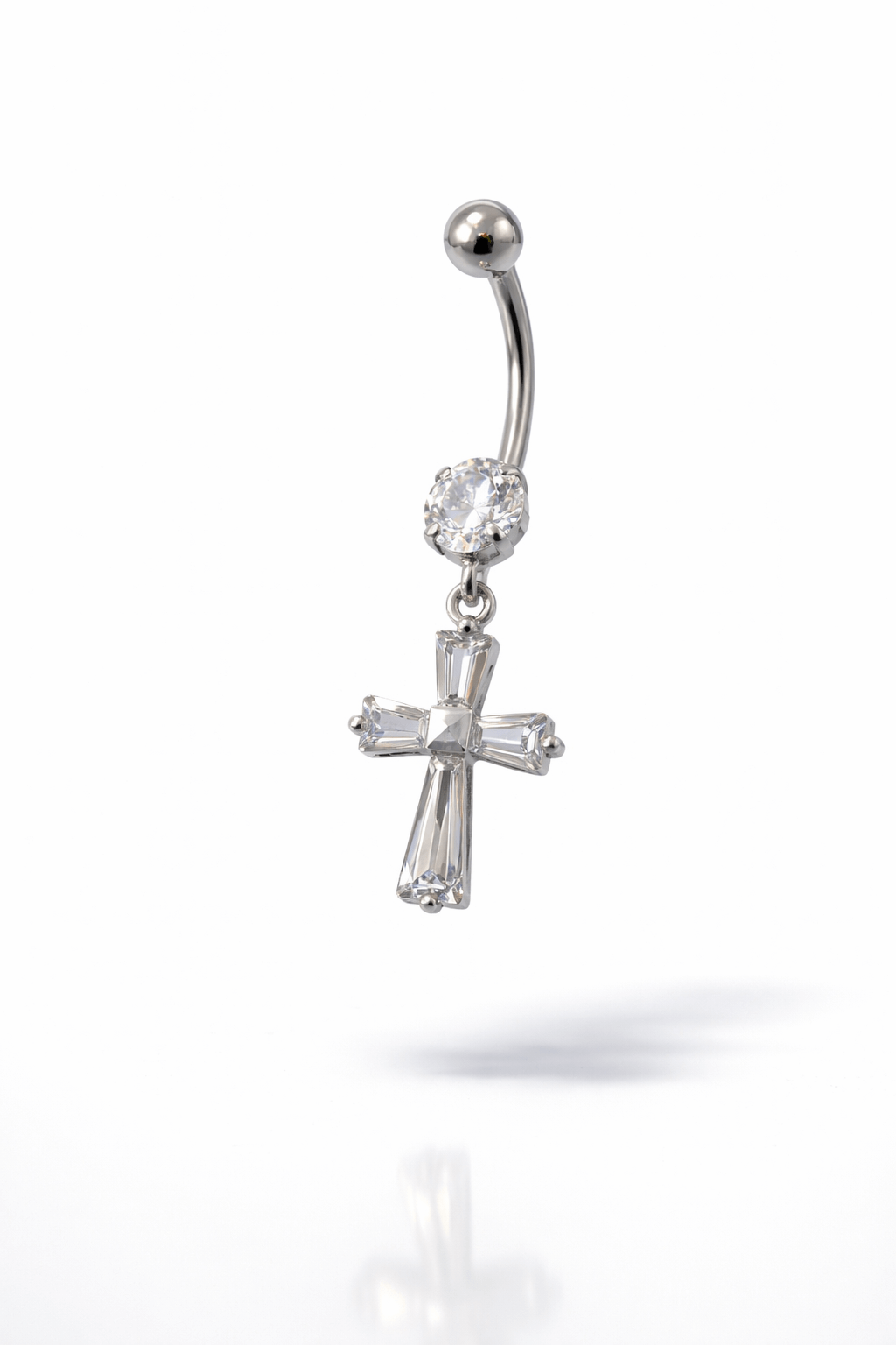 Cerrahi Çelik Haç Göbek Piercing